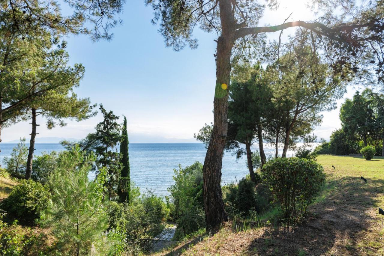 Luna Villa Private Beach Néa Iráklia Kültér fotó