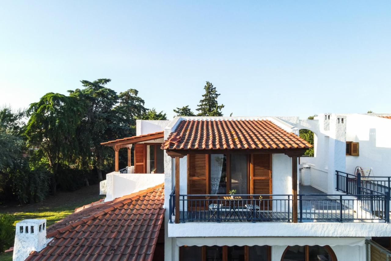 Luna Villa Private Beach Néa Iráklia Kültér fotó
